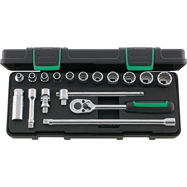 10 mm (3/8") Socket set 17-pcs.
